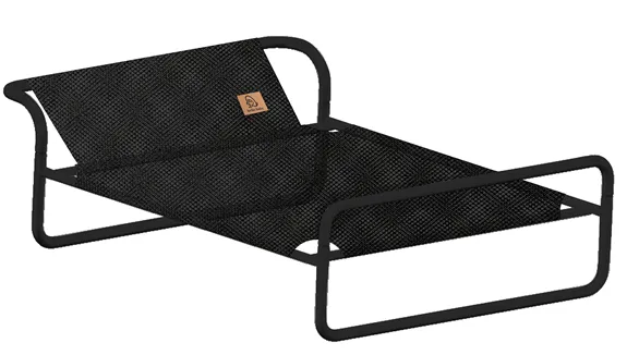 Katil Binatang Binatang Ditinggikan Perkhemahan Mesh Boleh Ditanggalkan